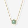 Women's Dainty Chain Necklace with Gemstone Pendant Fashion Choker Style