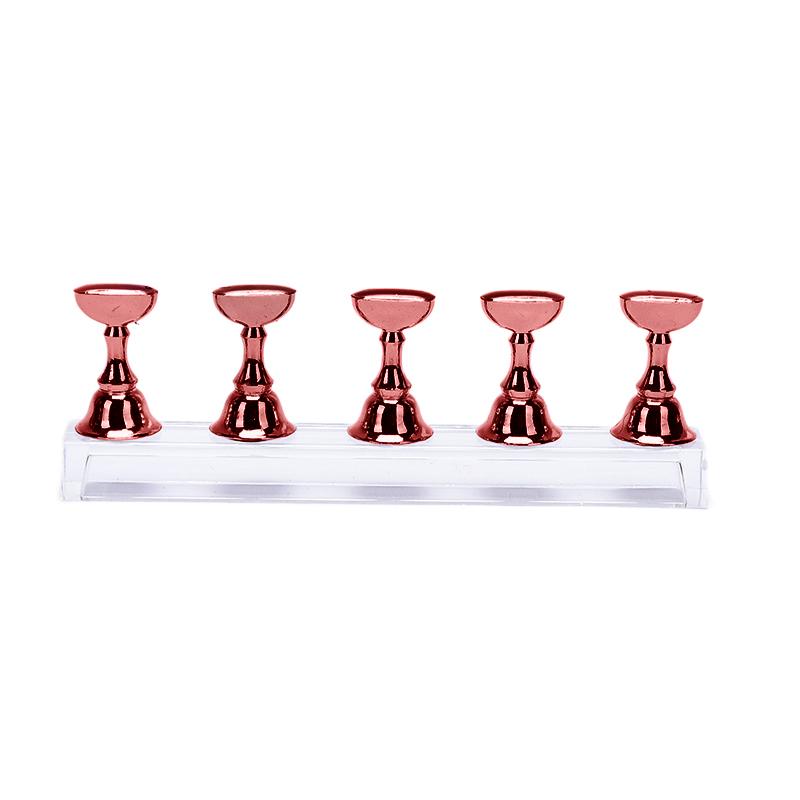 1 sada držáků na nehty cvičný stojan s akrylátovým krystalem s policí