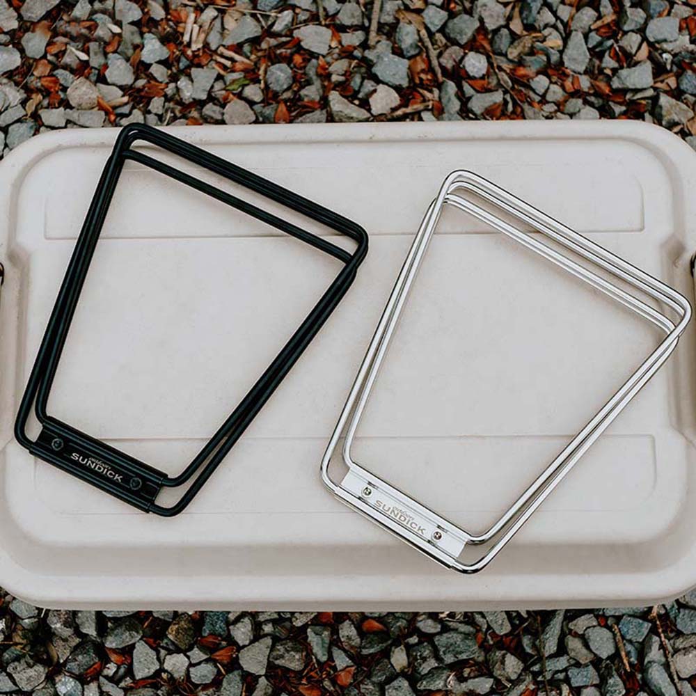 Camping Storage Box Holder Outdoor Camping Box Holder Portable Stainless Steel Hiking Storage Box Folding Rack