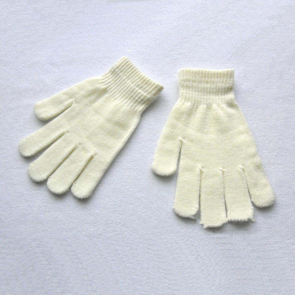 12-15J Neue Warme Winterhandschuhe für Männer Frauen Schüler Einfarbige Gestrickte Fäustlinge Outdoor Sport Radfahren Skifahren Wärmere Handschuhe