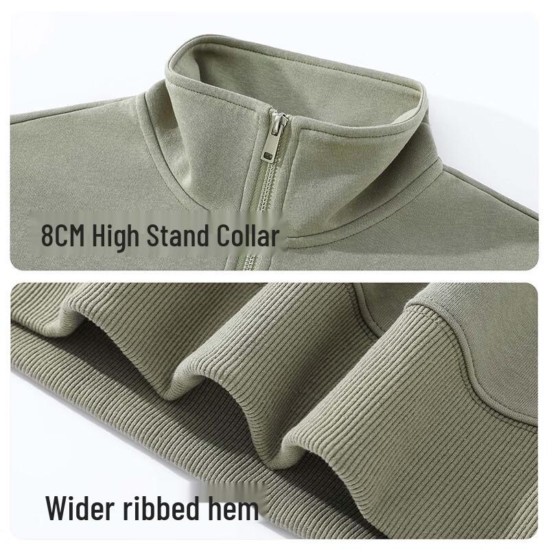 Hodo Men's Japanese Cityboy Half-Zip Pullover Sweatshirt