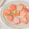 Flower Strawberry Biscuit Cutters Cookie Stamps Fondant Pastry Mould Plastic Cookie Cutters Kitchen Baking Supplies