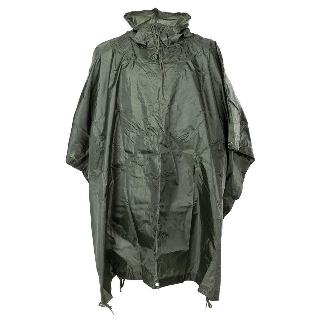 MFH Ripstop Includes Portable Storage Bag OLIVE DRAB Military-Style Poncho, 223x144cm, -