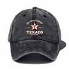 Texas Motorolja Logotyp Baseballkeps Vintage Oljekanna Design med Texas Texaco Varumärke Justerbar Snapback-stängning