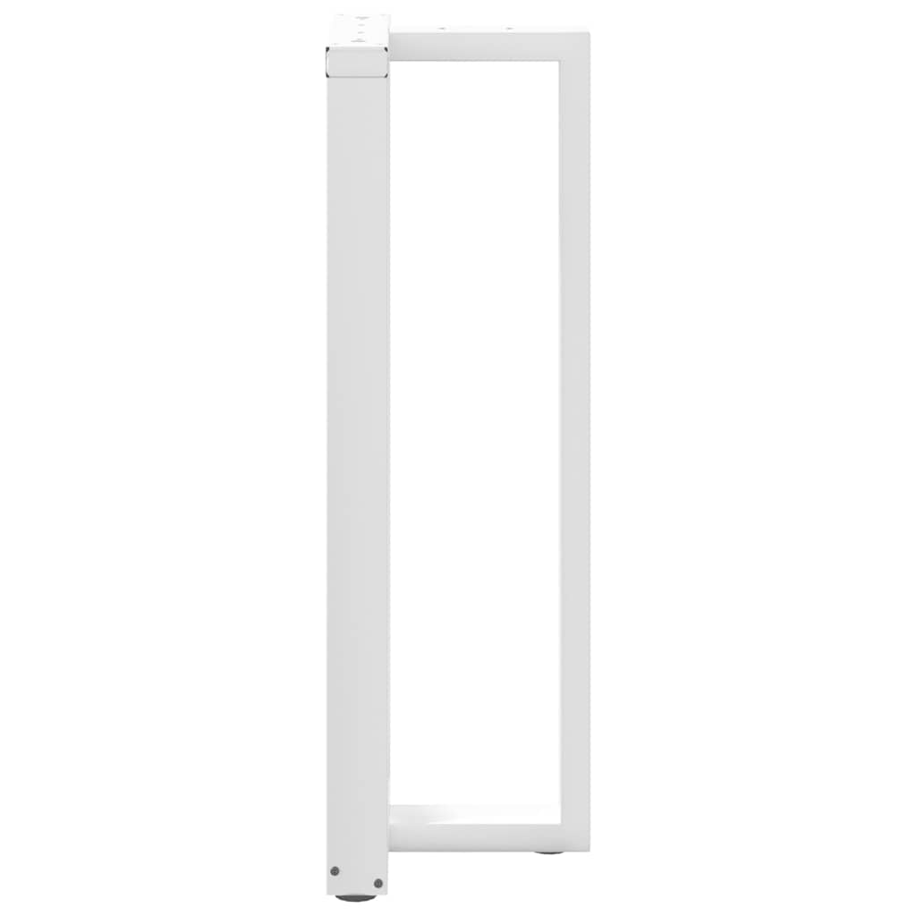 Vidaxl Nogi Do Stołu Barowego, 2 Szt., Białe, 50X35X(110-111) Cm, Stal