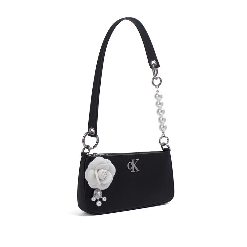 Calvin Klein shoulder bag [Customized bag] Iduo Die Yi Qizhang commuter simple fashion versatile high-end hand-stitched Night mooring with flowers D