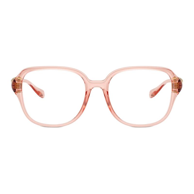 Versace Clear pink tone silhouette design injection molding square optical glasses women's pink 65959977 VE3386D5533-Pink 55