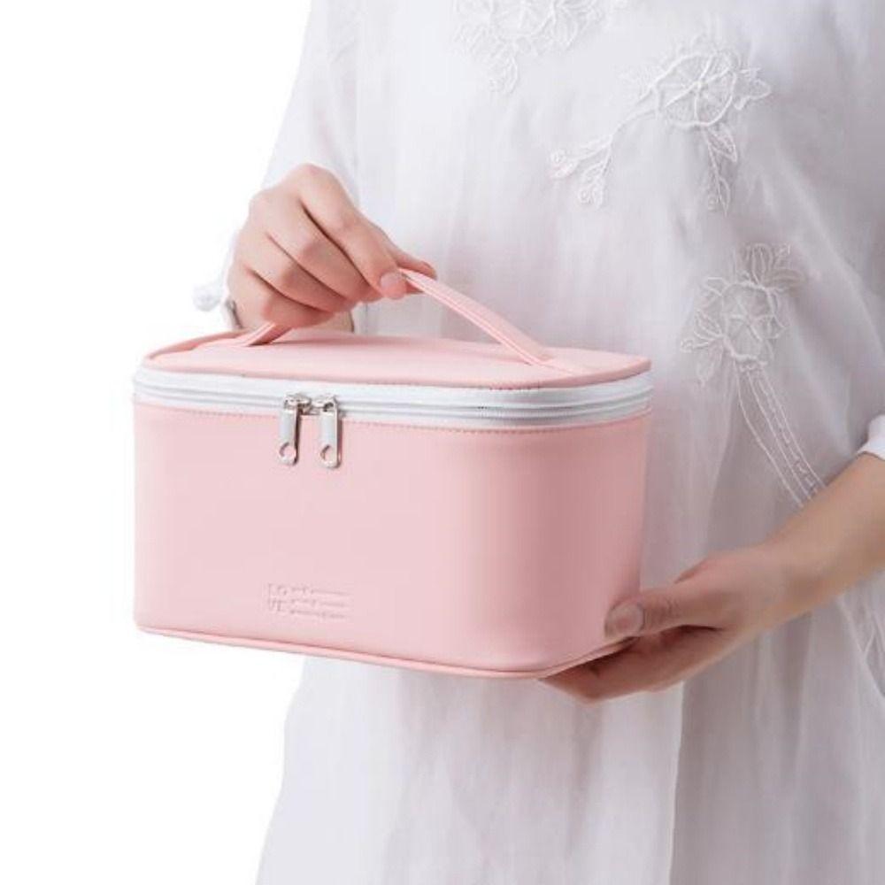Waterproof Travel Cosmetics Holder Portable Women's Grooming Bag High Quality PU Makeup Bag