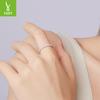 Exquisite Shining Zircon Single Ring Women'S Elegant Charm Luxury Style S925 Sterling Silver Ring Jewelry