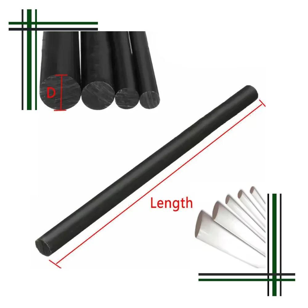Barra di Acetal Plastica Tecnica Barra Tonda Nero/Bianco Lunghezza 100-300MM Diametro 5-15mm Adatta per ingranaggi cuscinetti e ricambi auto