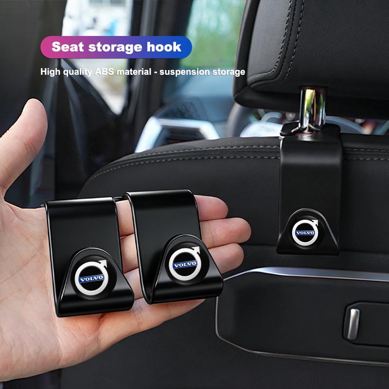 Car Interior Seat Hook StorageBracket Accessories Sticker For Volvo ES90 EC40 EX40 EM90 XC90 V90 V60 XC60 V40 S80 S60 S90 XC40