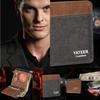 Stitching Canvas Sports Card Holder Men's Wallet Money Short Man Purse Card Package Canvas a Wallet