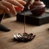 Backflow Incense Burner Stick Incense Holder Home Buddhism Decoration Coil Lotus Censer Bronze Air Vaporizer Home Decor Supplies