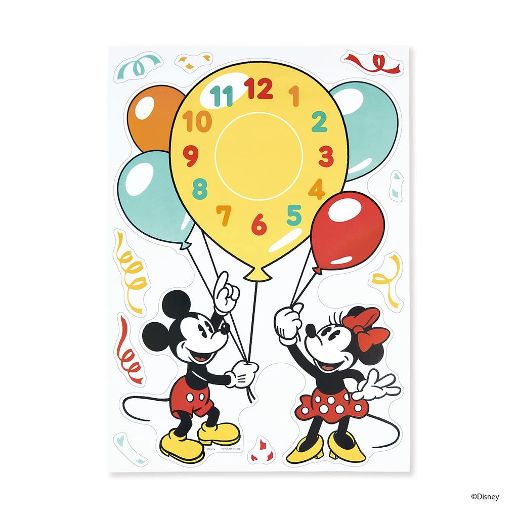Toyo Case Wall Clock Sticker 01 Mickey Minnie &
