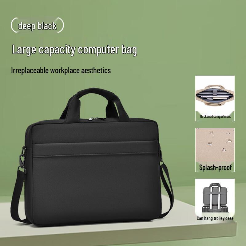 Li Shen Padded Laptop Briefcase & Shoulder Bag