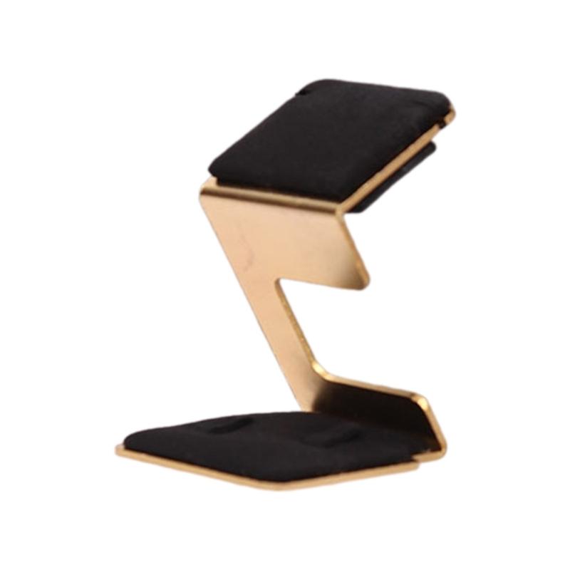 

Multi Level Jewelry Tray Z Type Metal Jewelry Display Stand Bracelets/Necklaces/Watches/Bangles Holder Display Rack 1 чорний