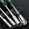 Deepened Hex Socket Screwdriver Wrench, Large Head, Dual-Color Handle, 5-14mm Sizes