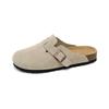 2025 BK Genuine Leather Birkenstock Slip-on Closed Toe Unisex Shoes with New Cork Thick Sole - Casual Outdoor Half Slippers