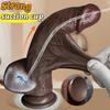 Realistic Squirting Dildo with Movable Foreskin – 2-in-1 Silicone Sliding Skin Toy, Suction Cup Base, Large Size