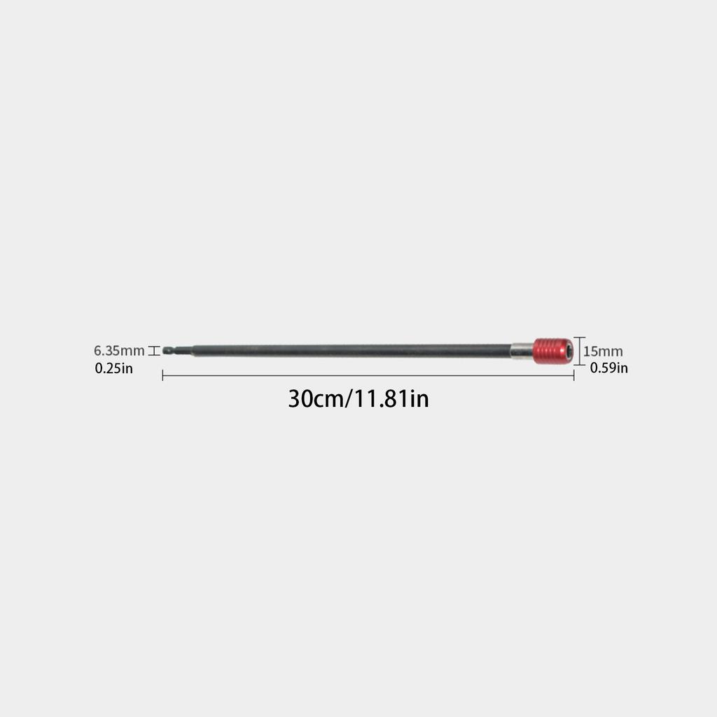 Quick Release Hexagonal Handle Extension Rod 300mm Screwdriver Extension Rod Extended Locking Extension Rod