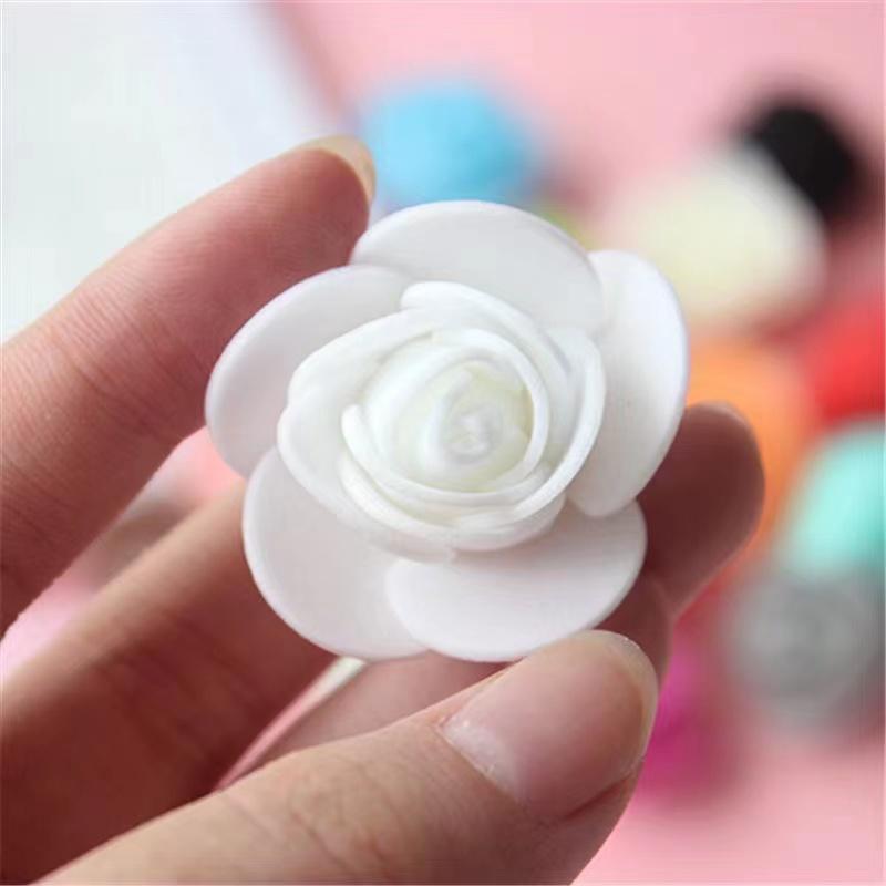 50~200 Stück Künstliche Rosenköpfe Schaumstoff Künstliche Blumen für Rosenbär Valentinstagsgeschenk Hochzeit Handgemacht DIY Blumendekorationen