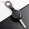 Abs Carbon Fiber Style Car Key Case Cover For Toyota Camry Avalon Corolla Matrix Rav4 Venza Yaris Replacement Protector Keychain