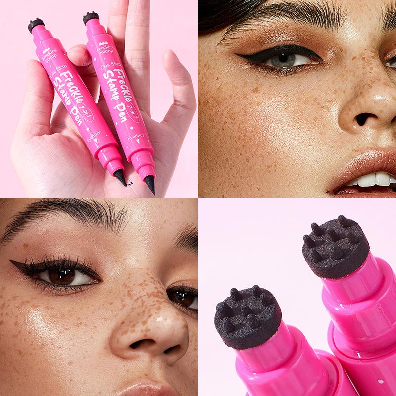 CosSkin Zweischneidiger Sommersprossen-Eyeliner Stift Natürlich Wasserfest Langanhaltend