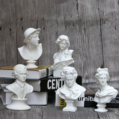 Muzyk Beethoven Mozart rzeźba Figurka ozdoba starożytny grecki bóg Apollo żywiczna statua szkic artystyczny materiały dydaktyczne wystrój domu