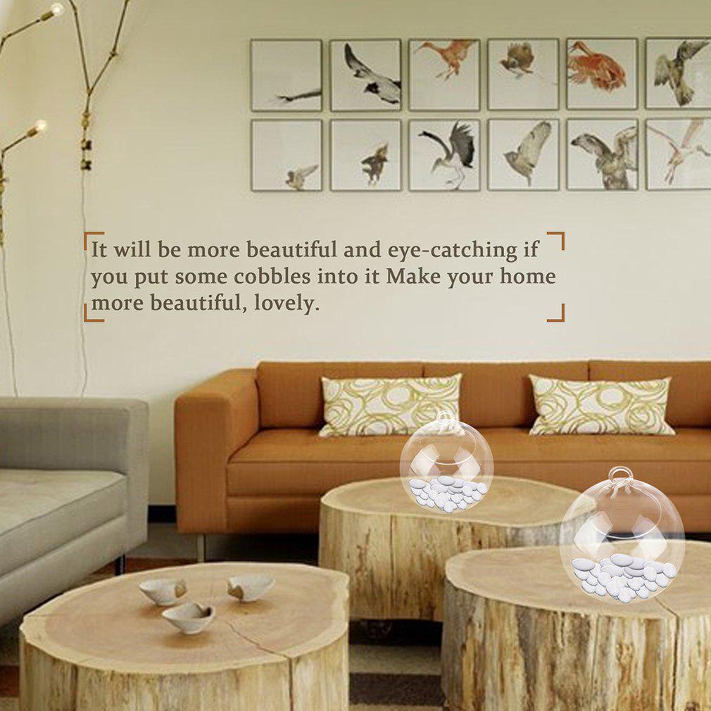 Priemer 8 cm Závesná sklenená váza Kvety Rastlina Stojan na stolovú vázu Držiak na nádobu do terária Ručne vyrobené remeslá Darčekové dekorácie Svadobná váza