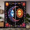 Christmas Sun God Printed Curtains   Christmas Decorations   Bedroom and Living Room   Home Decoration   Room Decoration