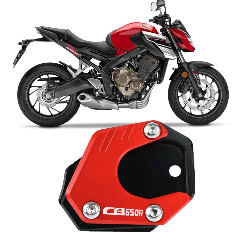 Generic For CB650R 2019 2020 2021 Motorcycle Kickstand Motorcycle Side Bracket Motorcycle Side Bracket Pad