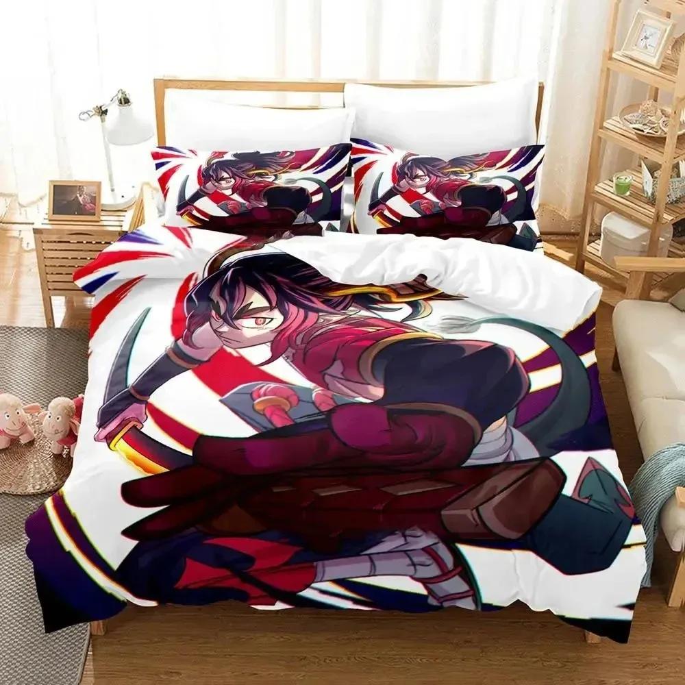 

Anime Disgaea Bedding Set Duvet Cover Bed Set Quilt Cover Pillowcase Comforter King Queen Size Boys Adult Bedding Set EU single(135x200cm)