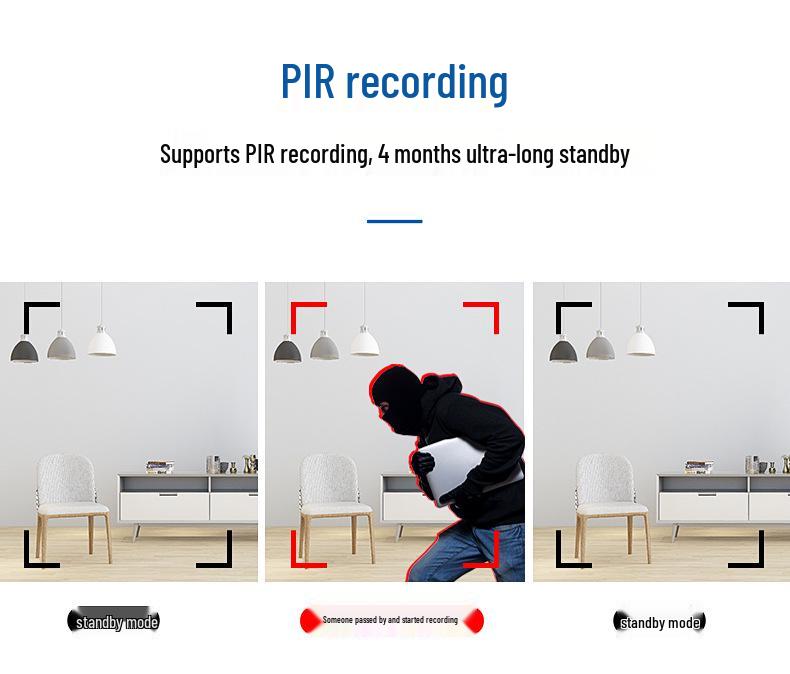 MD31PIR HD-Kamera: 11H Akku, Infrarot-Nachtsicht, Bewegungserkennung, Outdoor-Sport-Clip-Recorder