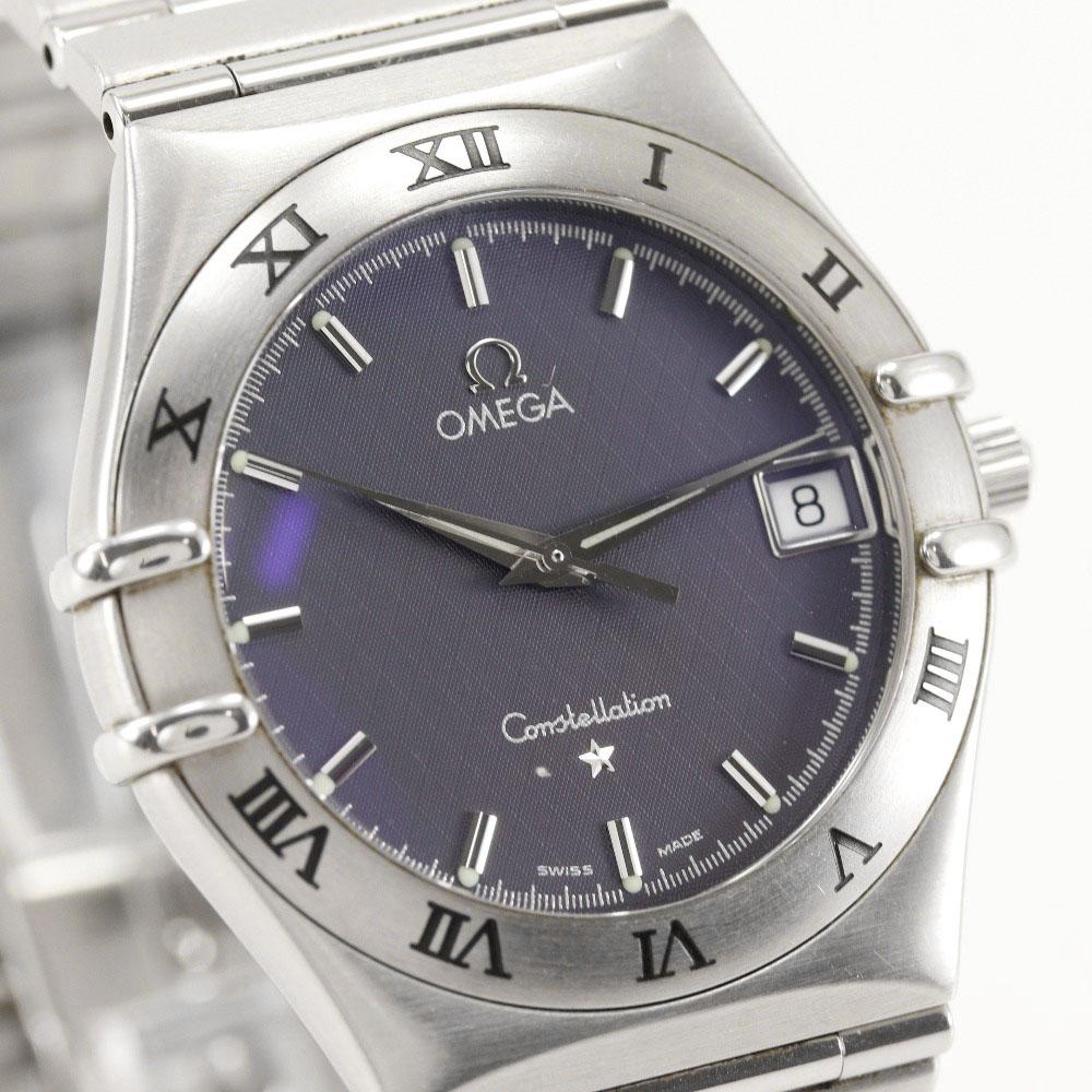 Omega Constellation Watches 1512.40 NavyDial Stainless Steel Quartz Analog Display Mens Used