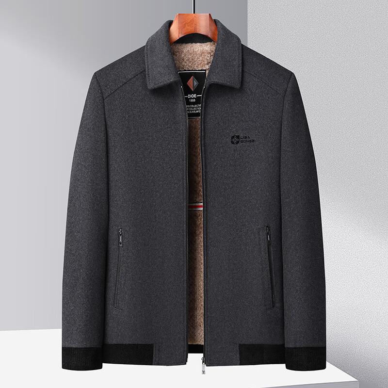 

Firstview Men s Urban Casual Wool Blend Overcoat FV24D1135 4XL