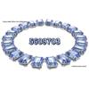 Shi Family Exquisite Purple Octagonal Rhinestone Necklace & Choker Bracelet Set