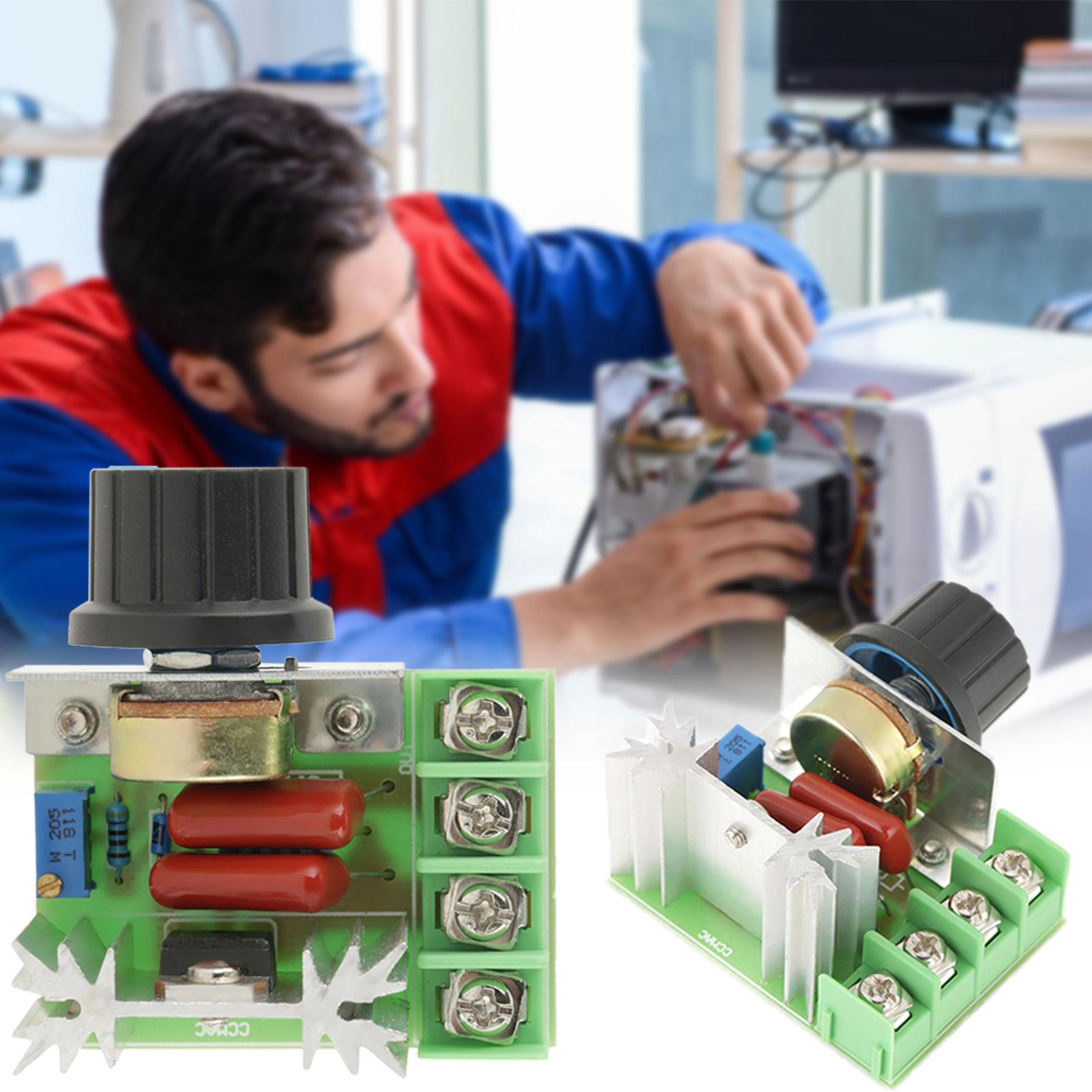 

50-220V 2000W 25A Motor Controller High-power Electronic Voltage Regulator Module For Lamp China Mainland