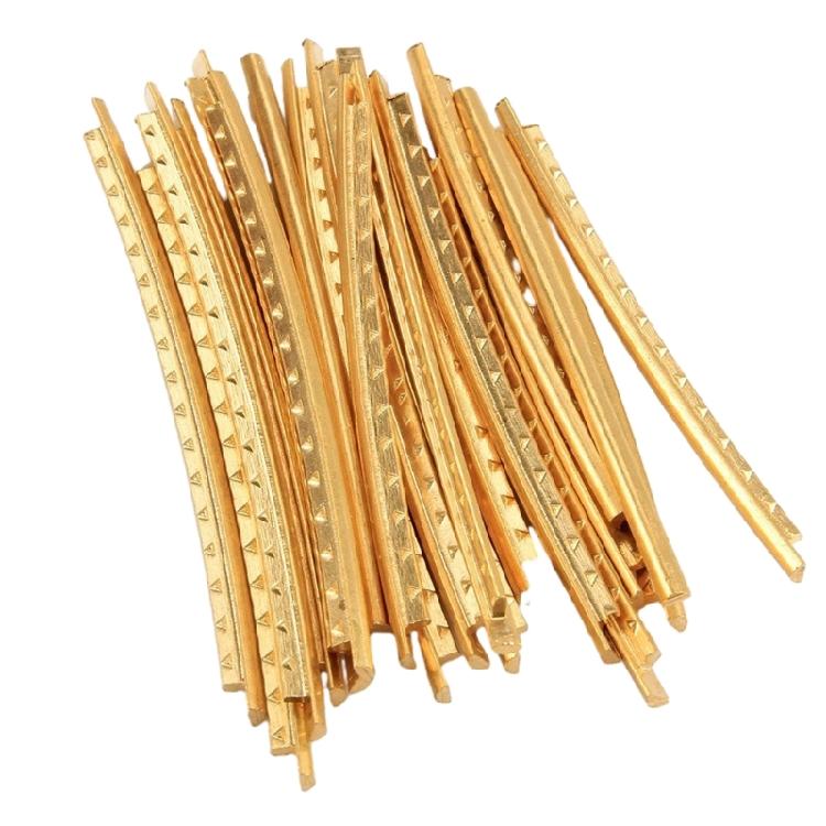 20Pcs Brass Fretwire Sets for Electric Guitar Bass Fingerboard 19 Frets 22 Frets