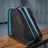 Ice Skate Carrying Backpack Single Shoulder Strap Roller Top Carry Handle Peacock