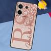 PERSONALIISIERTes Glitzer-Namensinitialen-Case Für Xiaomi Redmi Note 13 Pro Plus Note 9 10 11 12 Pro 9S 10S 11S 12S 10C 12C 13C Hülle