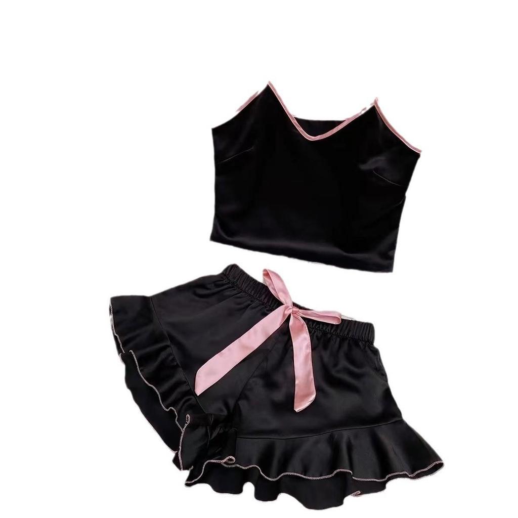 Silk Camisole Shorts Pajama Set for Women - Summer Sleepwear