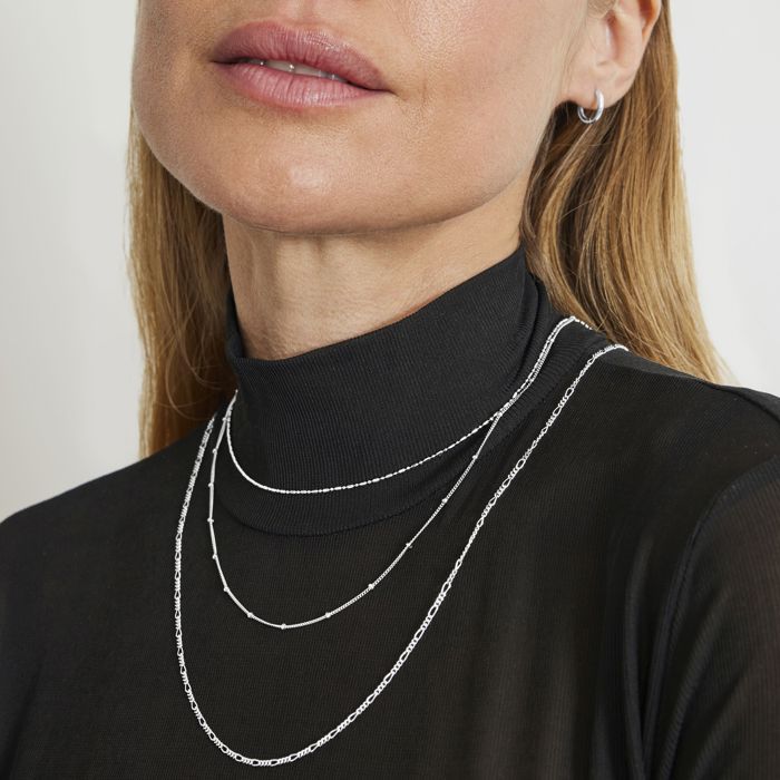 Collier Luxenter en argent 925 finition en rhodié - Tilion