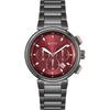 One Red Dial Grey Stainless Steel Bracelet Men's Quartz Watch 1514000