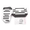 New 2Pcs Silver Non-Slip Automatic Car SUV Treadle Brake Accelerator Foot Pedal Pad