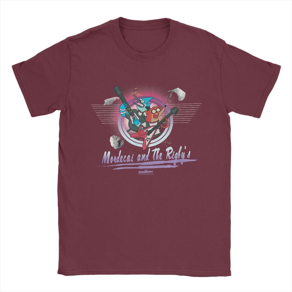 Mens Regular Show Mordecai T Shirt Pure Cotton Clothing Funny Short Sleeve Round Neck Tees 4XL 5XL 6XL TShirt
