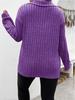 2025 Autumn/Winter V-Neck Long Sleeve Plus Size Women's Ribbed T-Shirt