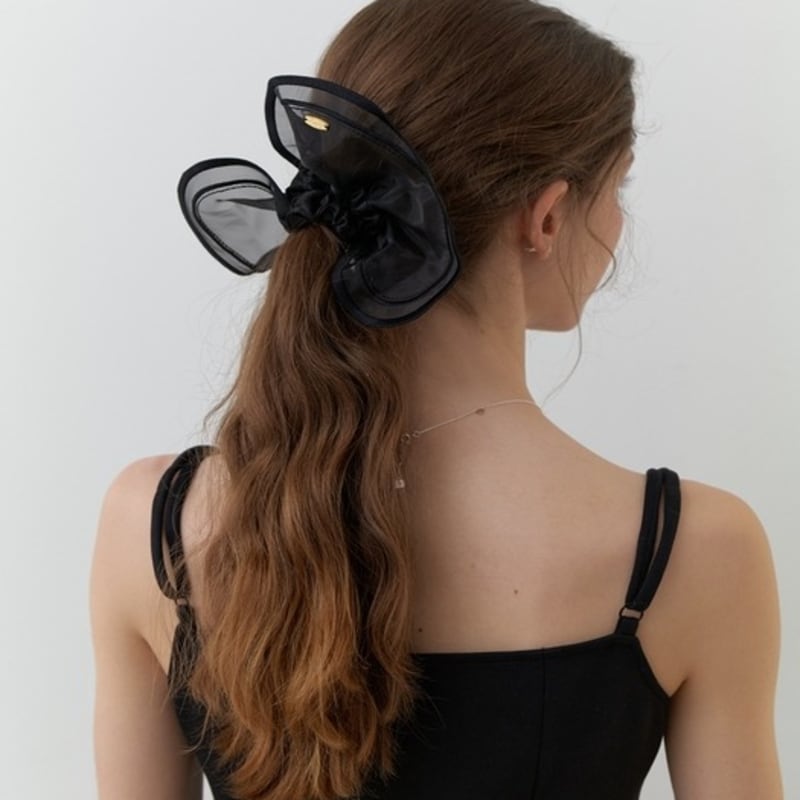 

CARRY BARRETTE Многослойная резинка-скранчи Silk Black