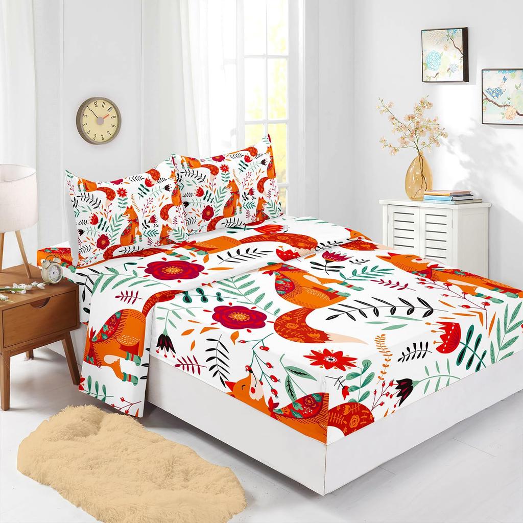 Ocean Beach Turtle Pattern Sheet Four-Piece Bedding Set Bedroom Dormitory Bedding Decoration