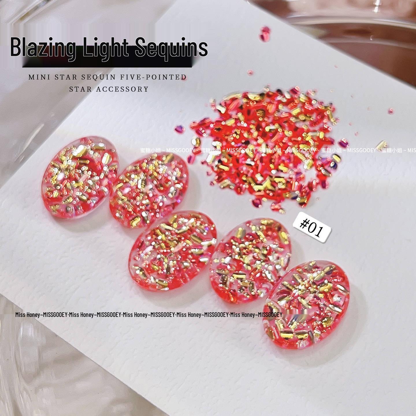 

Bright Red Flame Sequin Powder for Nail Art - 2026 Edition No specific size