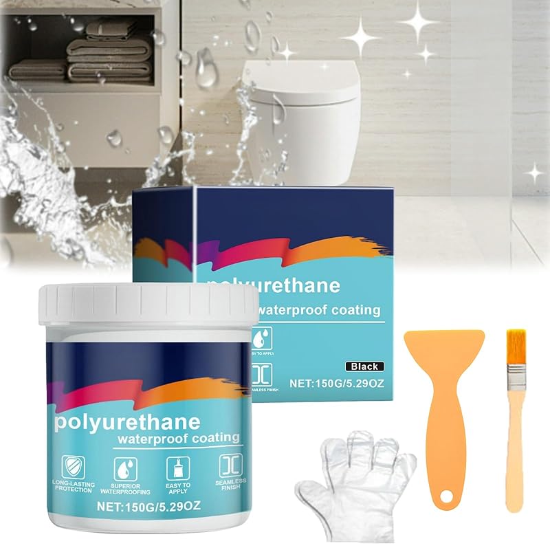 Полиуретановое водонепроницаемое покрытие, водонепроницаемый и устраняющий протечки герметик 2 в 1, полиуретановое гидроизоляционное и устраняющее протечки покрытие, полиуретановое покрытие 1 Pc